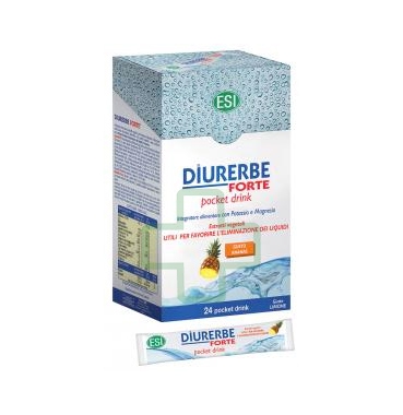 Esi Linea Drenante Depurativa Diurerbe Forte Integratore 24 Pochet Drink Ananas