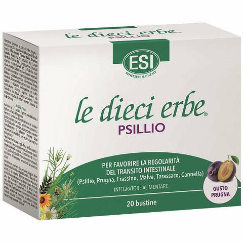 Le dieci erbe - Le dieci erbe psillio 20 bustine 5,6 g