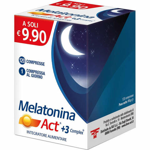 Melatonina act +3 complex 120 compresse