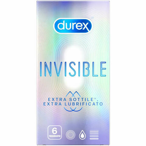 Invisible extra lubrificato 6 pezzi