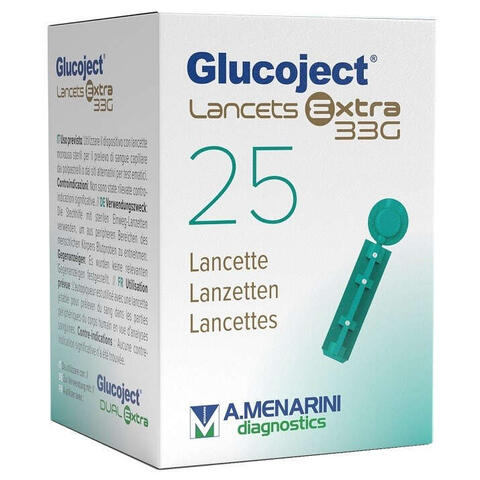 GLUCOJECT LANCETS EX G33 25PZ