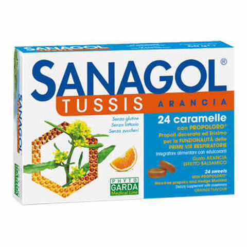 Sanagol tuss arancia 24 caramelle