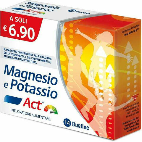 Magnesio e potassio act 14 bustine