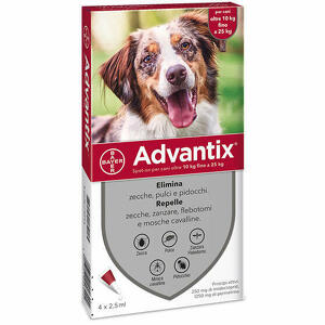 Advantix - BAYER ADVANTIX SPOT ON*4PIP 2,5ML 10-25KG