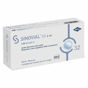 Sinovial - Forte - 32mg siringa intra-articolare - 3 pezzi