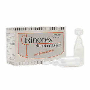 Rinorex - Fiala per doccia nasale bicarbonato 5 ml 15 pezzi