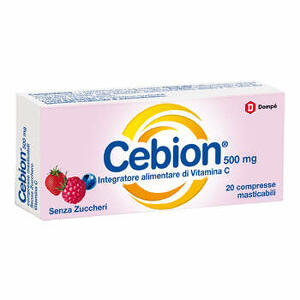 Cebion - 500 - Masticabile senza zucchero vitamina c 500 mg 20 compresse