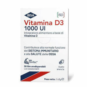 Ibsa - Vitamina d3 1000ui 30 film orodispersibili