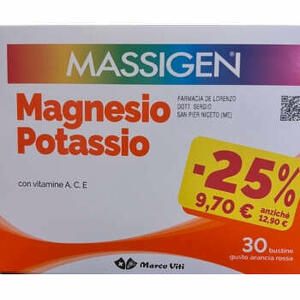 Massigen - Magnesio potassio - Magnesio potassio 30 bustine promo