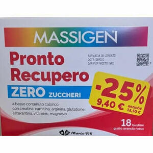 Massigen - Pronto recupero zero zuccheri 18 bustine promo