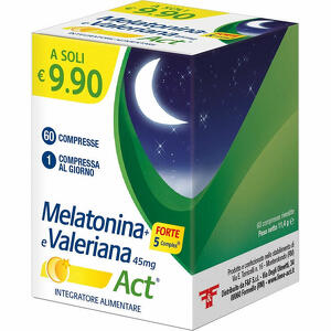 F&f - Melatonina+forte 5 complex e valeriana act 60 compresse