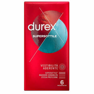 Durex - Profilattico  supersottile close fit 6 pezzi