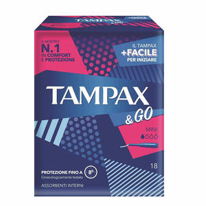 Tampax - &go - & go mini 18 pezzi