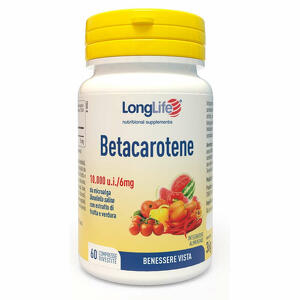 Long life - Longlife betacarotene 60 compresse