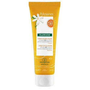 Klorane - Les polysianes crema viso tamanu bio&monoi spf50+ 50 ml