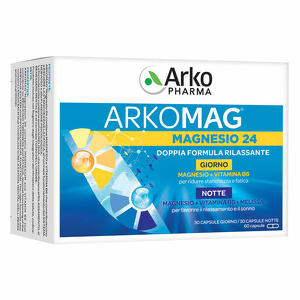 Arkofarm - Arkomag magnesio 24 giorno&notte 60 capsule