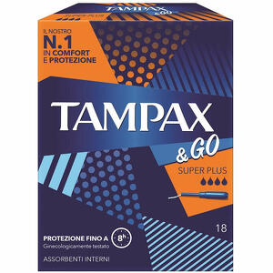 Tampax - &go - &go assorbente interno super plus 18 pezzi