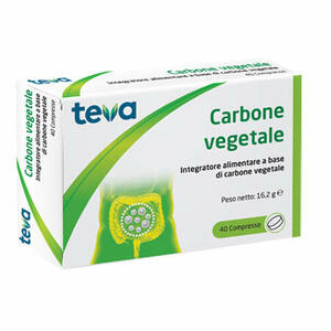 Teva - Carbone vegetale 40 compresse 16,2 g