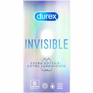 Durex - Invisible extra lubrificato 6 pezzi