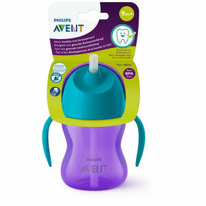 Avent - Tazza con cannuccia flessibile da 200ml 9 mesi+