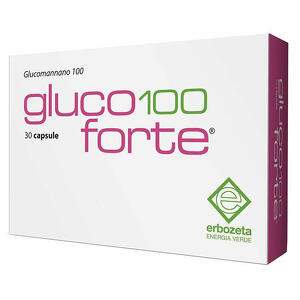 Erbozeta - Gluco 100 forte glucomannano 100 30 capsule da 900 mg