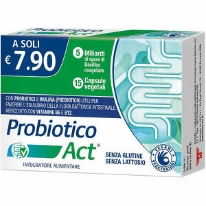 F&f - Probiotico act 15 capsule vegetali