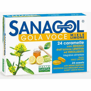 Phyto garda - Sanagol - Sanagol gola voce miele limone 24 caramelle