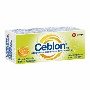 Cebion - Effervescente vitamina c - Effervescente vit c senza zucchero 10 compresse