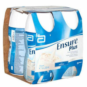 Ensure - Plus - Plus vaniglia 4 bottiglie da 200 ml