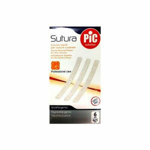 Pic - Sutura - Cerotto per sutura solution 6 x 75 mm 6 pezzi