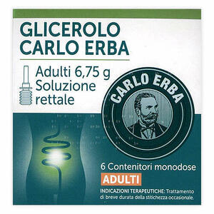 Carlo Erba - Adulti 6,75 g soluzione rettale 6 contenitori monodose con camomilla e malva